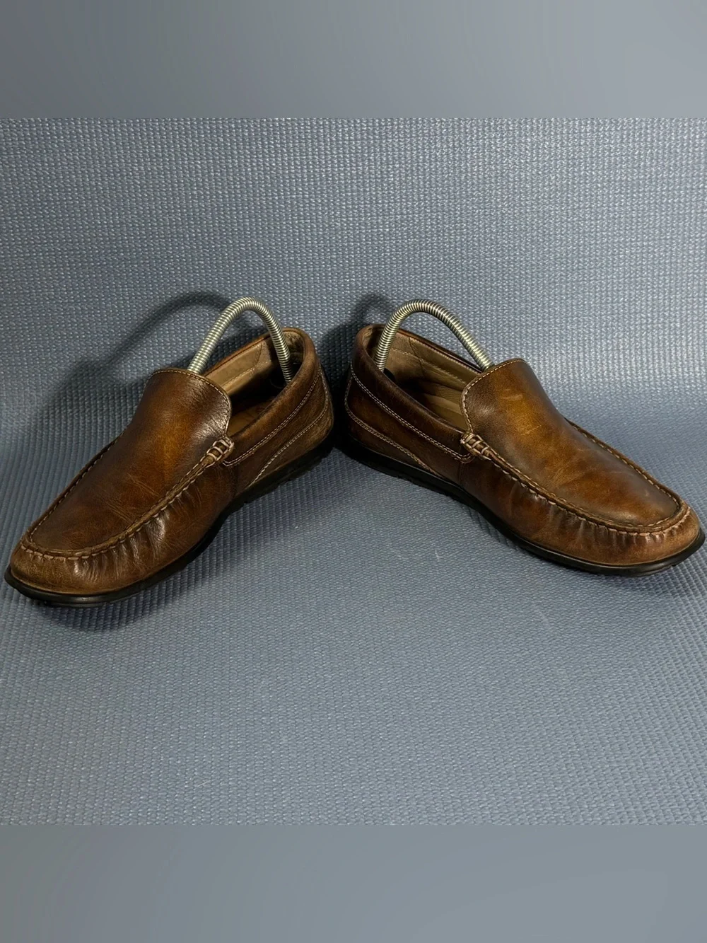 Ecco Driving Loafers Leather Slip On Brown Shoes Men’s Size 7.5 US 41 EU